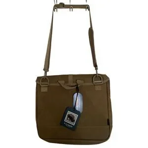 Filson Surveyor Messenger Bag - Khaki & Orange Rugged Style