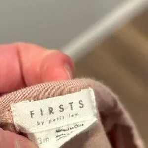 Firsts By Petit Lem Floral Lily Pad Onesie