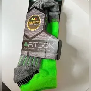 Fitsok CX3 Neopop Low Cut Sock 3-Pack In Neon Size Large (unisex) NWT