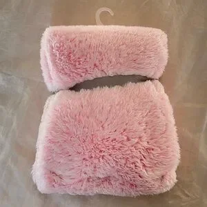 Fluffy Pink Baby Blanket