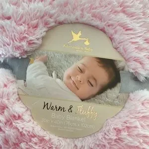 Fluffy Pink Baby Blanket