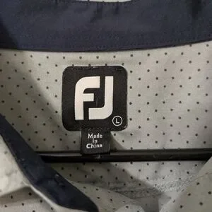 FootJoy Gray Men's Golf Polo Shirt Size L