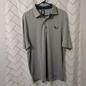 FootJoy Gray Men's Golf Polo Shirt Size L