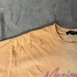 Forever 21 Cool Rider Graphic Tee Vintage Car Print Distressed Shirt Size Medium