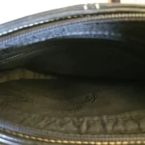 Fossil Black Leather Shoulder Bag Satchel Purse Handbag