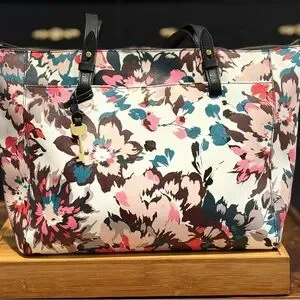 Fossil Large Floral Women's Tote Bag