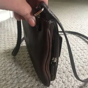 Fossil Vintage Distressed Leather Crossbody Bag