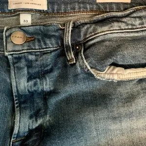 Frame Denim Men's Size 34x32 L'Homme Slim Jeans In Channel Place Wash Zip Fly
