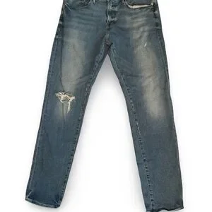 Frame Denim Men's Size 34x32 L'Homme Slim Jeans in Channel Place Wash Zip Fly