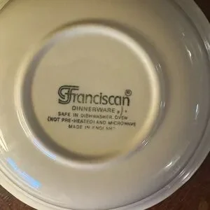 Franciscan Floral Plate With Pink And Green Accents