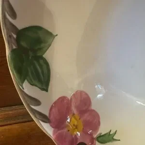Franciscan Floral Plate With Pink And Green Accents