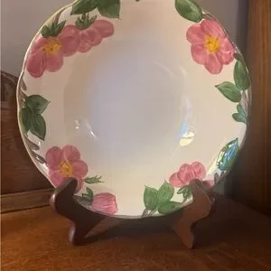 Franciscan Floral Plate with Pink and Green Accents Franciscan Floral Plate with Pink and Green Accents