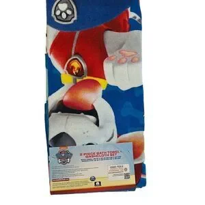 Franco Paw Patrol Kids Bath/Pool/Beach Soft Cotton Terry Towel With Washcloth 2