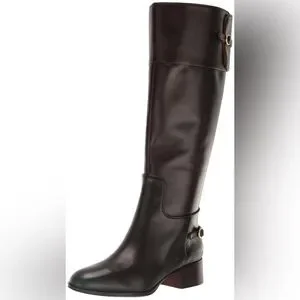 Franco Sarto Women's Jazrin Tall Riding Boots Knee High Size 5.5 Wide Calf
