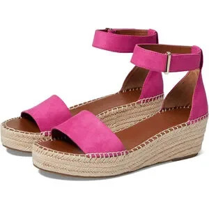 Franco Sarto Women's Pela Espadrille Wedge Sandal SZ 9.5 M FUSHIA PINK Orchid