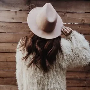 Free People Clean Slate Wide Brim Wool Hat One Size