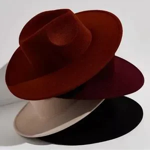 Free People Clean Slate Wide Brim Wool Hat One Size