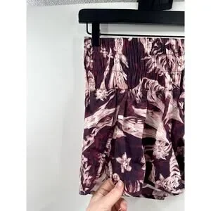 Free People The Way Home Shorts Floral Purple Size Small