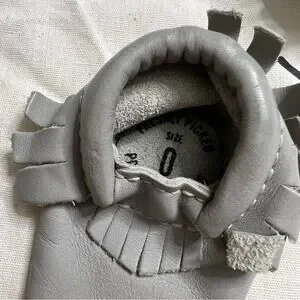 FRESHLY PICKED Gray Baby Moccasins Size 0