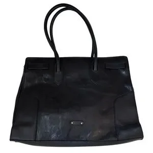 FRYE Melissa Black Leather Work Tote NWT