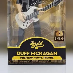Funko Gold Guns N’ Roses Duff McKagan Chase Rare With Skeleton Face