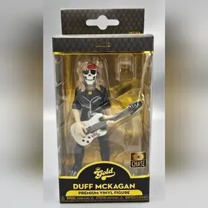 Funko Gold Guns N’ Roses Duff McKagan Chase Rare With Skeleton Face