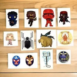 Funko POP Marvel Collector Corps Decal Lot of 12 Stickers Thor Thanos Star Wars