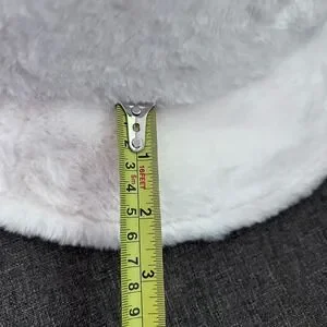 Fuzzy Faux Fur Bucket Hat Women Winter Warm Thick Plush Cloche Cap