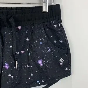 Galaxy Print Running Shorts