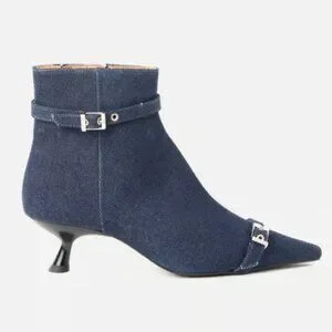 GANNI DENIM ANKLE BOOTS