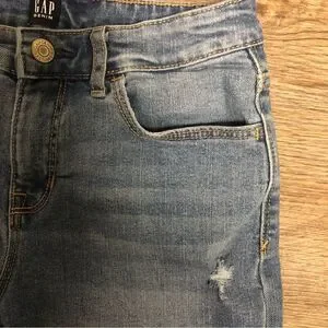 Gap Denim Stretch Midi Jean Shorts  Girls Size 14 regular