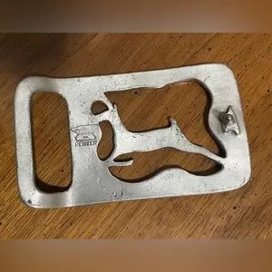 Gazelle Deer Doe Elk Hunter Hunting Cowboy Western Gift 70s Nos Vtg Belt Buckle