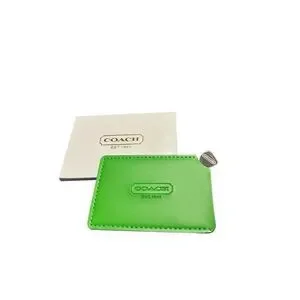 GENUINE Designer Coach Slim Compact Unbreakable Mirror / Card Holder