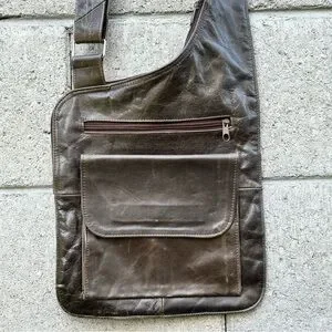 GENUINE LEATHER MEXICAN ADJUSTABLE SHOULDER/CROSS-BODY BAG-unisex Travel Bag