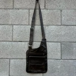 GENUINE LEATHER MEXICAN ADJUSTABLE SHOULDER/CROSS-BODY BAG-unisex travel bag