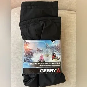 Gerry Kids 3T Black Snow Bibb NEW