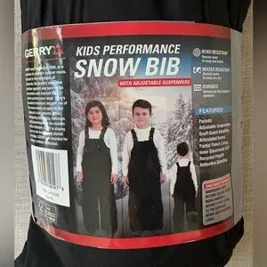 Gerry Kids 3T Black Snow Bibb NEW