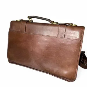 Ghurka No 95 Counselor Walnut Leather Briefcase