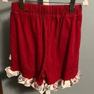 Girl Paisley And Western Ruffle 2 Piece Tank And Short Set NWOT Boutique