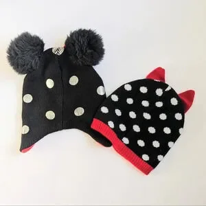 Girls Disney Minnie Mouse Beanie Bundle