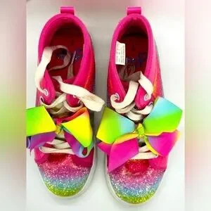 Girls Nickelodeon Jojo Siwa Multi-Stripe High Top Sneakers