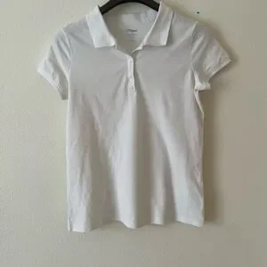 Girls' Short Sleeve Pique Uniform Polo Shirt - Cat & Jack White XXL(18)Plus