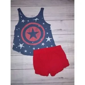 Girls Star Summer Outfit‎ Size 4t