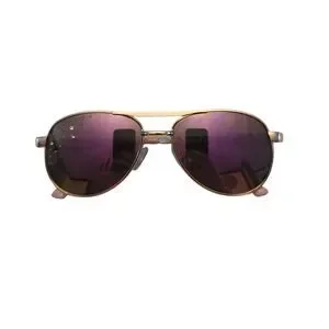 Girls Unicorn Rose Gold Rhinestone Aviator Sunglasses With Furry Sparkly Case