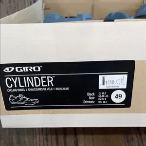 Giro Men's Black Athletic Cycling Shoes EU49 US14.5