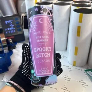 Glow in the dark hot girl summer tumbler Halloween