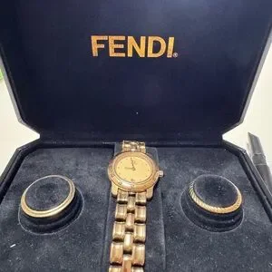 Gold 1990s Vintage FENDI Women’s Wristwatch