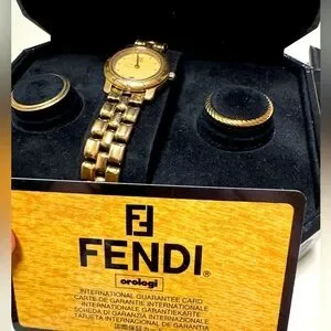 Gold 1990s Vintage FENDI Women’s Wristwatch