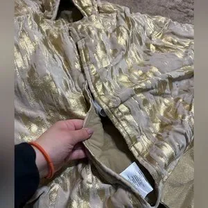 Gold And Beige Holiday Tree Skirt