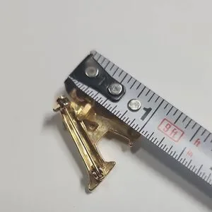 Gold Angel Letter A Brooch